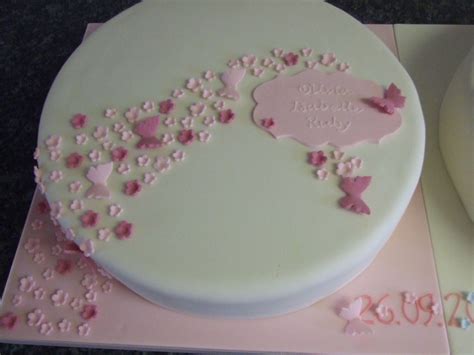 Twin Christening Cakes Made For Twin Girls Their Mum Want Flickr
