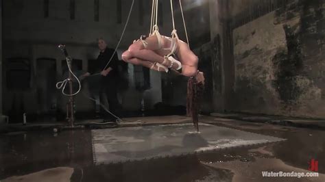 Redhead Slave Girl Sabrina Fox Gets Tied Up And Then Toyed In Water