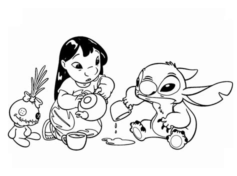 Lilo And Stich Free To Color For Kids Lilo And Stich Kids Coloring Pages