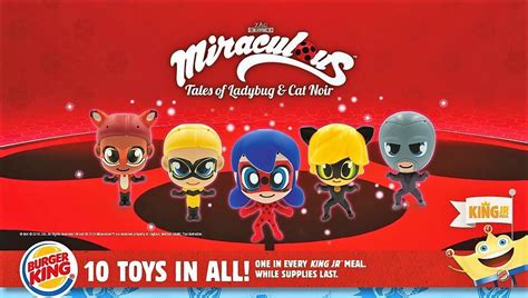 2 juguetes de la licencia vigente; Juguetes de Miraculous en Burger King