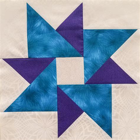 Folded Star Quilt Block Pattern