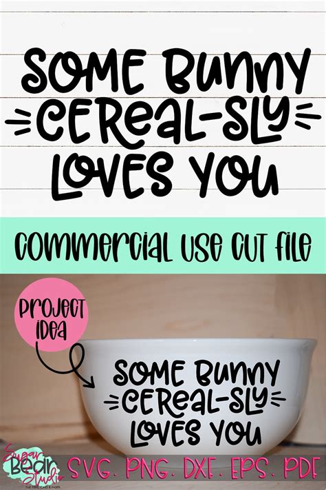 Some bunny cerealsly loves you SVG FILE ONLY Digital Art & Collectibles