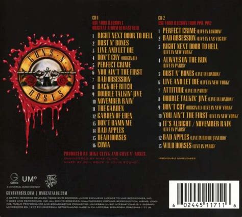 Guns N Roses Use Your Illusion I Deluxe Edition 2 Cds Jpc
