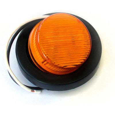 Race Sport Truck And Trailer LED 2 Round Amber With Grommet
