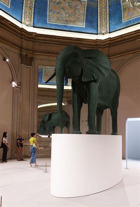 Venice Art Biennale Elephant By Katharina Fritsch Barbara Picci