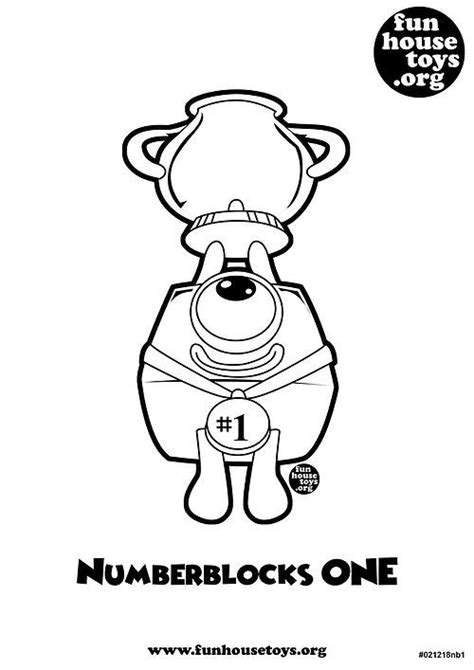 Numberblocks 1 Coloring Pages Modcolorpage