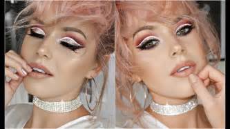 grwm sparkling pink cut crease chit chat tutorial makeup by annalee youtube
