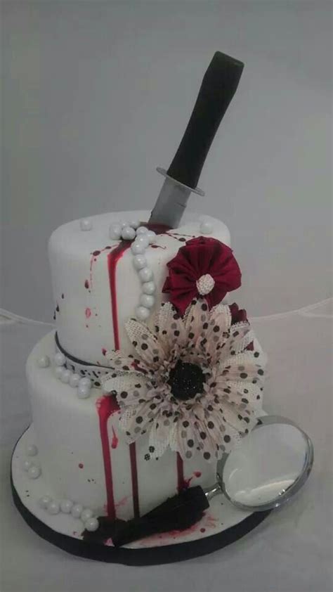 Murder Mystery Cake Cakes I Made Pinterest