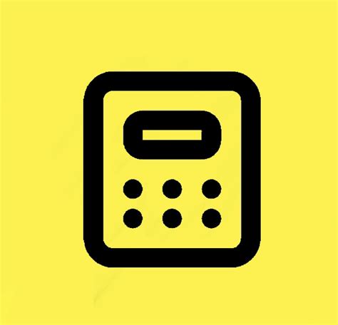 Yellow Calculator App Icon Calculator App App App Icon