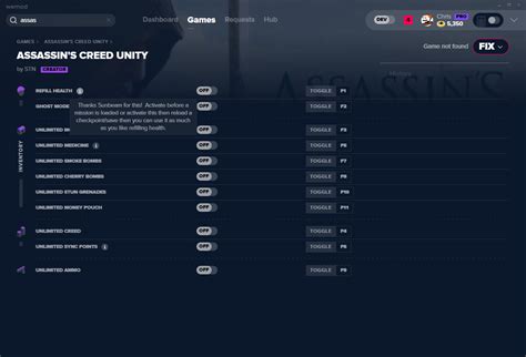 Assassin S Creed Unity Cheats And Trainer For Steam Trainers Wemod My