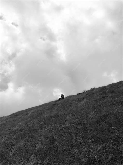 Free Photo Man Enjoying His Time Alone In The Mountain