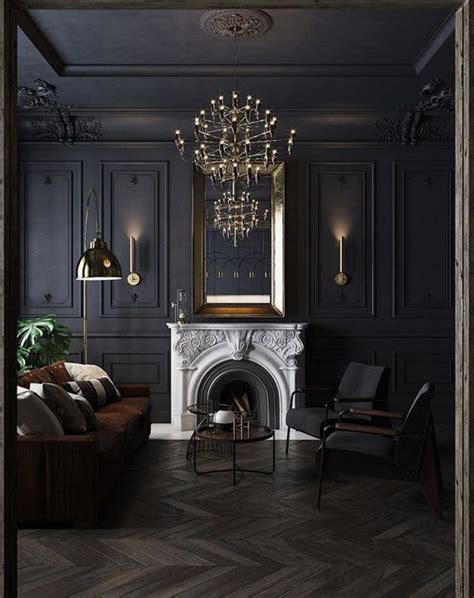 30 Gothic Living Room Designs That Room More Cool In 2021 Gothic