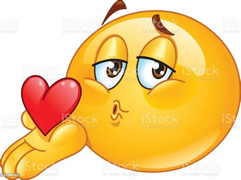 Blowing Kiss Male Emoticon Stock Illustration - Download ...