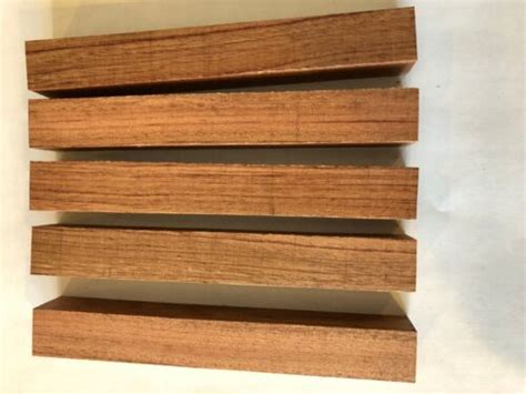 Pen Blanks Bubinga Wood Pack Of 5 Blanks 6 X 75 X 75 Ebay