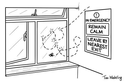 Emergency Exit Cartoons By Tim Wakeling
