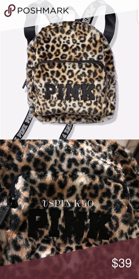 Victorias Secret Pink Mini Fur Leopard Backpack Victoria Secret Pink