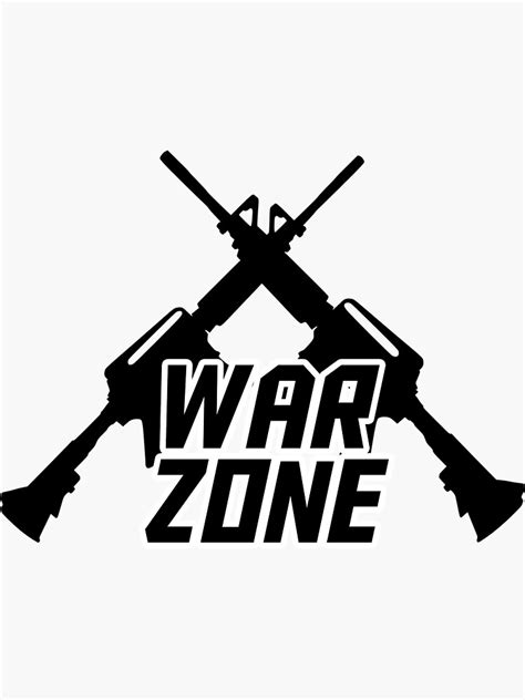 War Zone Design Sticker For Sale By Cobyc10916 Redbubble