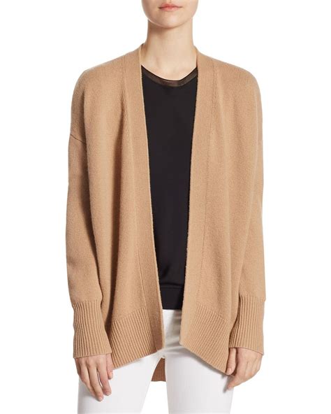 Theory Oversized Cashmere Cardigan In Natural Lyst