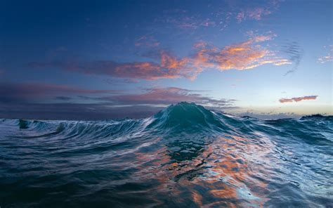 Ocean Sunset Sea Wave Water Wallpaper Nature And Landscape