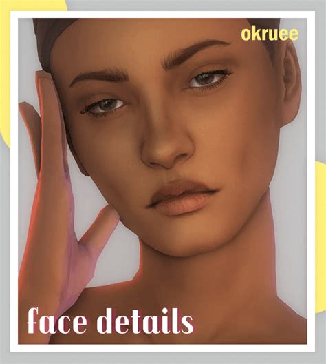 Misc Face Details Okruee The Sims 4 Skin Sims 4 Cc Skin Sims 4