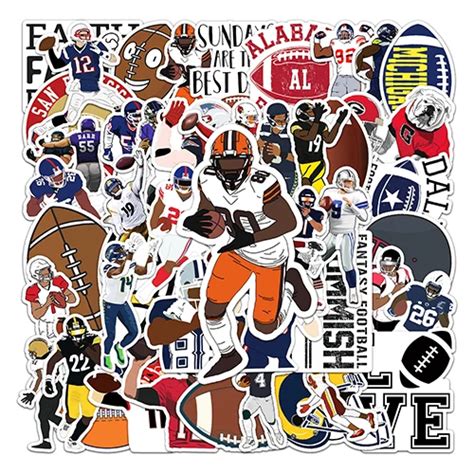50pcs American Football Stickers Wholesale Stickers