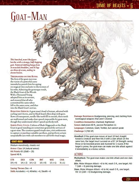Tome Of Beasts 5e