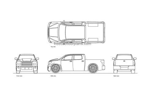 Toyota Tundra Double Cab Free Cad Drawings