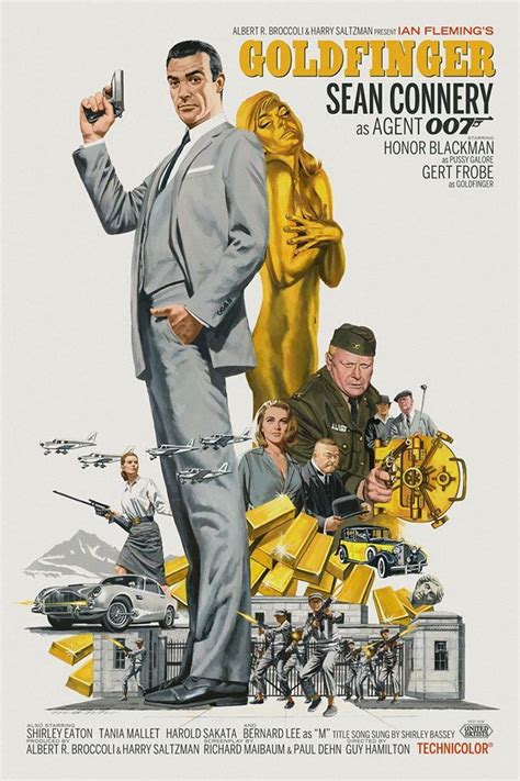 A Movie Poster For The Film Goldfingerer