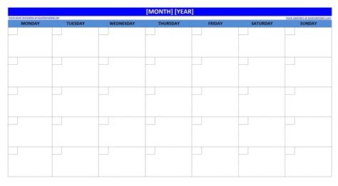 Monthly Calendar With Time Slots Free Calendar Template