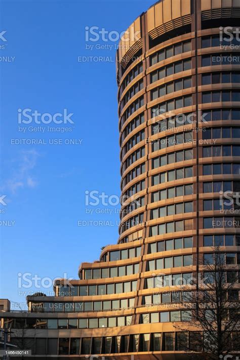 The Modern Round Office Tower Of Bank For International Settlements In