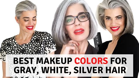 The Best Makeup Colors For Gray White And Silver Hair Nikol Johnson