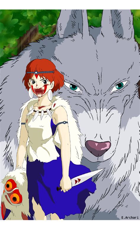 Artstation Princess Mononoke Redraw