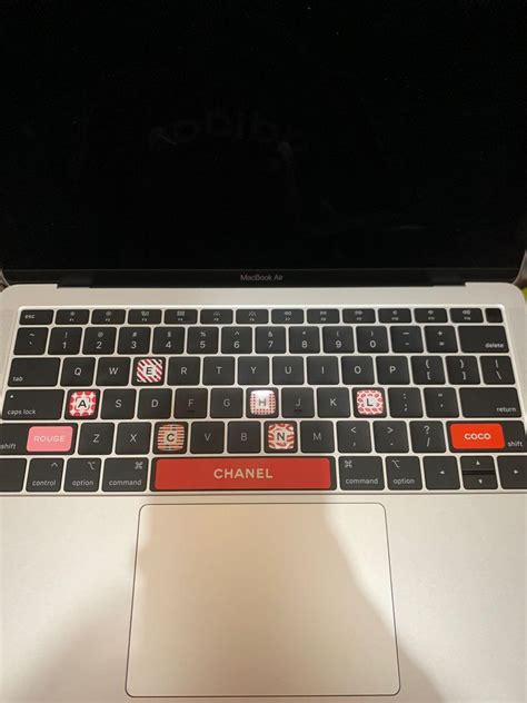 Chanel Computer Keyboard Stickers 貼紙 Makeup Lipstick Rouge Coco No5