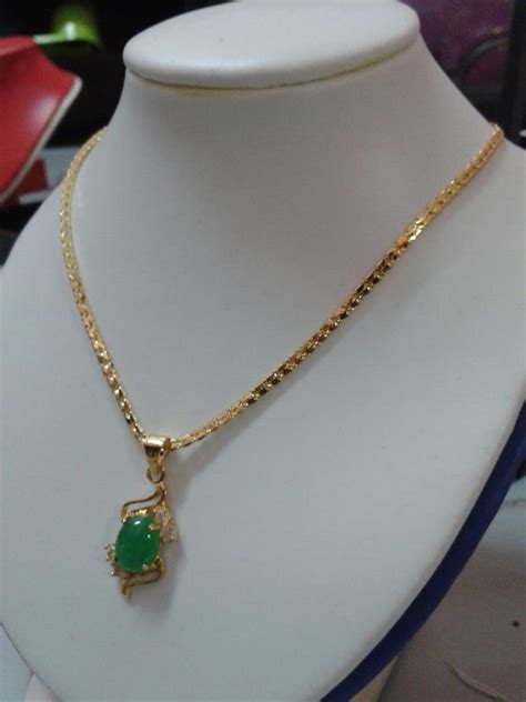Shenzhenshi saidiwei jewelry co., ltd. Koleksi.aleesya: Set Rantai & Buah Emas Korea-SL01-15