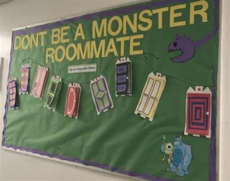 monsters inc roommate ra board ra ideas monsters inc roommate