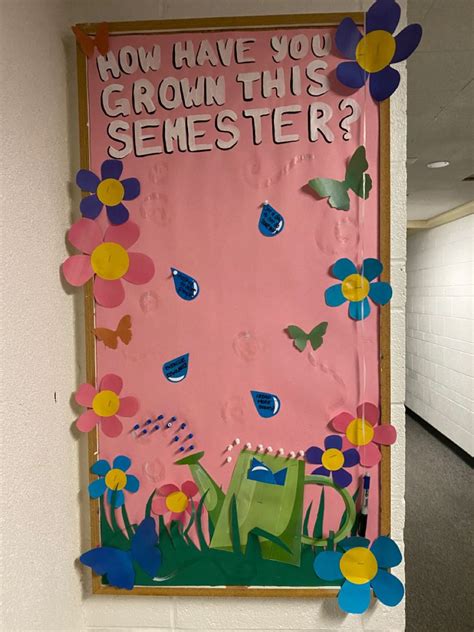 how have you grown this semester unique bulletin board ideas college bulletin boards