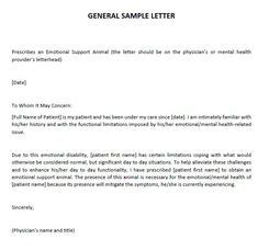 Sample letter for emotional support animal housing. 15 Doctors Note for a Service Dog ideas | doctors note, emotional support dog, emotional support ...