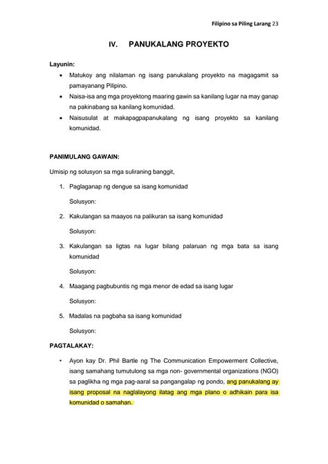 Solution Paano Gumawa Ng Project Proposal O Panukalang Proyekto