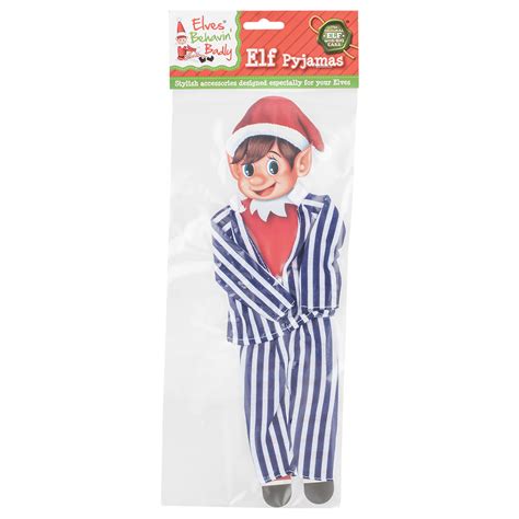 elves behavin badly striped pyjamas set