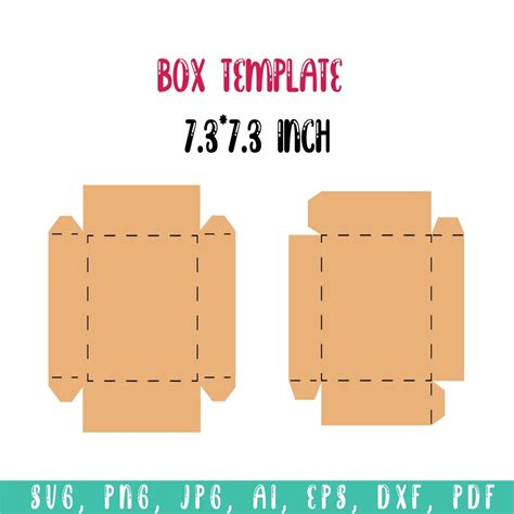 Square Box Template T Box Template Box Template Box Templates