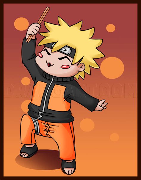 How To Draw Chibi Naruto Step By Step Drawing Guide By Dawn Dragoart