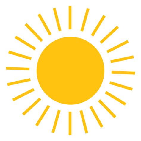 Icono de rayos de línea pequeña de sol - Descargar PNG/SVG transparente png image