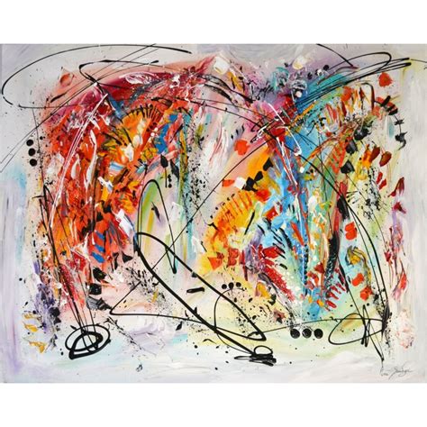 Bienvenue dans la rubrique tableau. Grand tableau contemporain abstrait multicolore