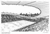 Football Stadium Drawing Pictures