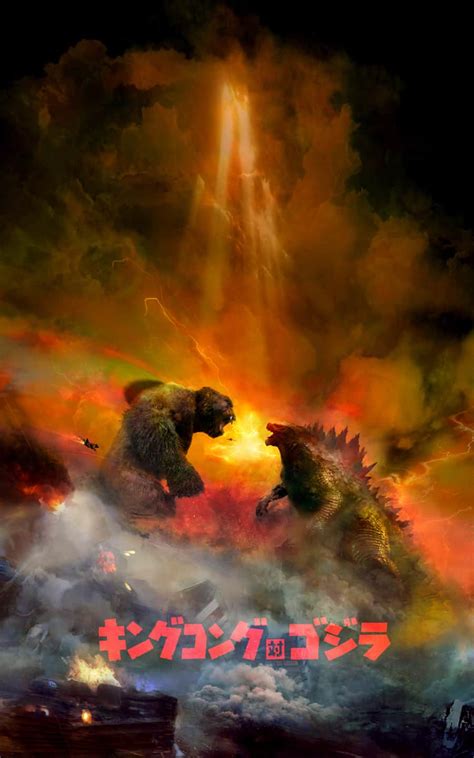The world watches to see which one becomes the king of all monsters. Epic Godzilla vs. Kong poster artwork by Christopher Shy ...