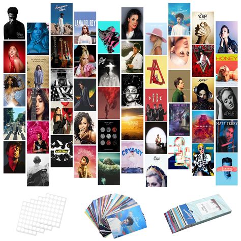 Buy 50pcs Album Cover Wall Collage Kit Aesthetic Pictures Printed