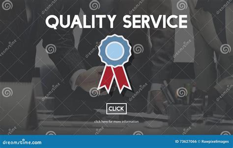 Quality Service Best Guarantee Value Concept Stock Photo Image Of
