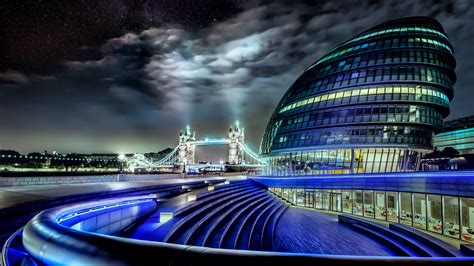 City Hall At Night London United Kingdom Uhd 4k Wallpaper Pixelzcc