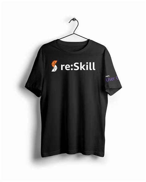 AWS reSkill Half Sleeve Unisex T-Shirt - CrazyMonk