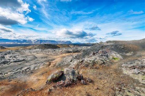 Premium Photo Breathtaking Frozen Lavas Field In The Geothermal